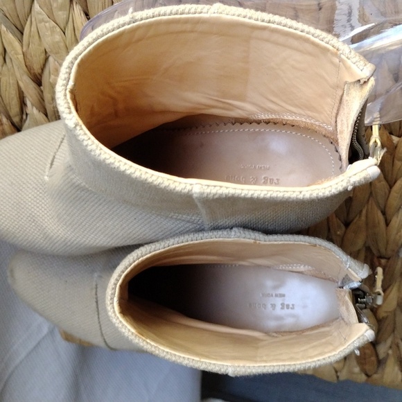Rag and Bone Newbury beige ankle booties 8.5 - Picture 8 of 12